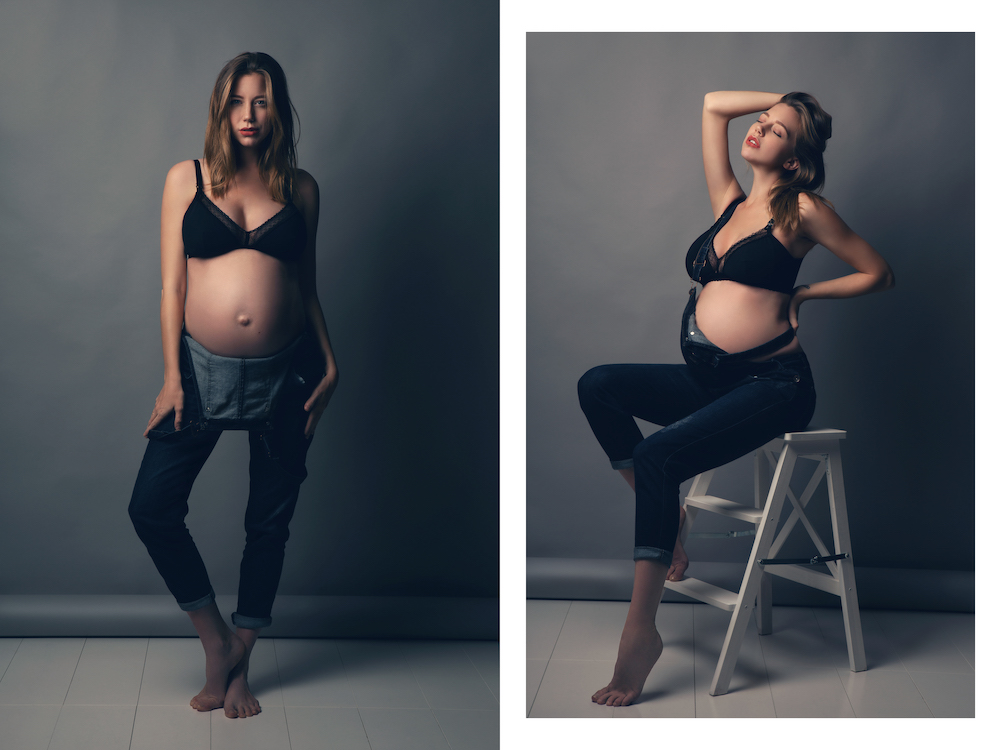 Séance photo grossesse en studio Paris